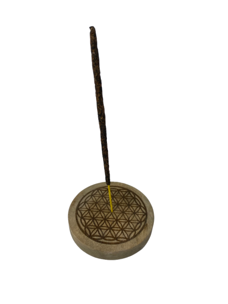 Räucherstäbchenhalter Blume des Lebens rund